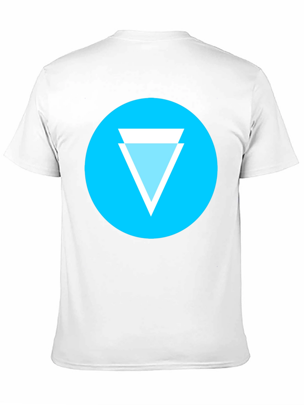 Geometric Tee: Cyan Circle Design T-Shirt