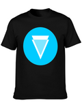Geometric Tee: Cyan Circle Design T-Shirt