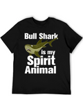 Bull Shark Spirit Animal Graphic T-Shirt