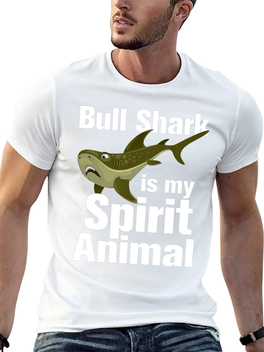 Bull Shark Spirit Animal Graphic T-Shirt