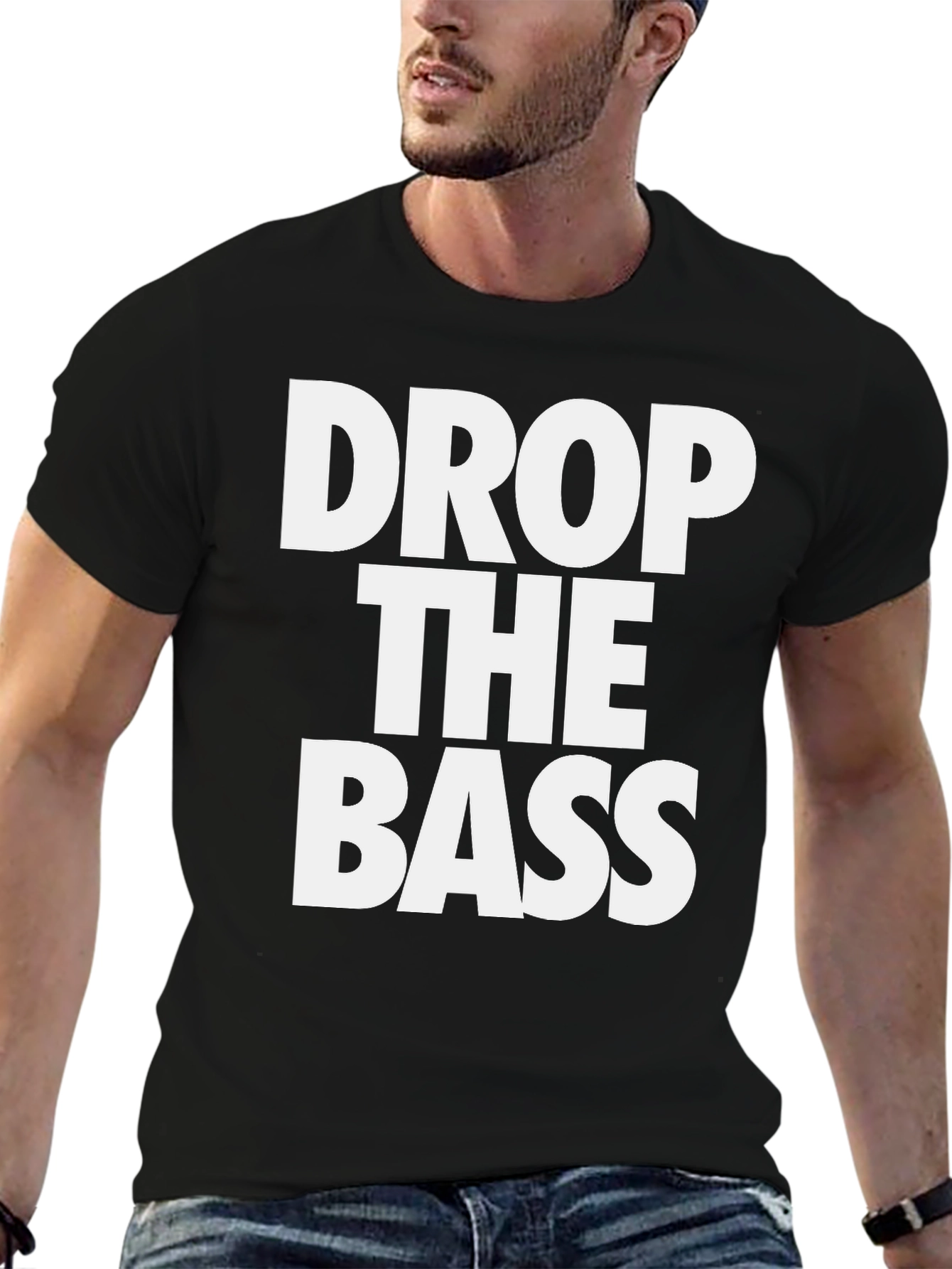 Drop The Bass Graphic T-Shirt - Black