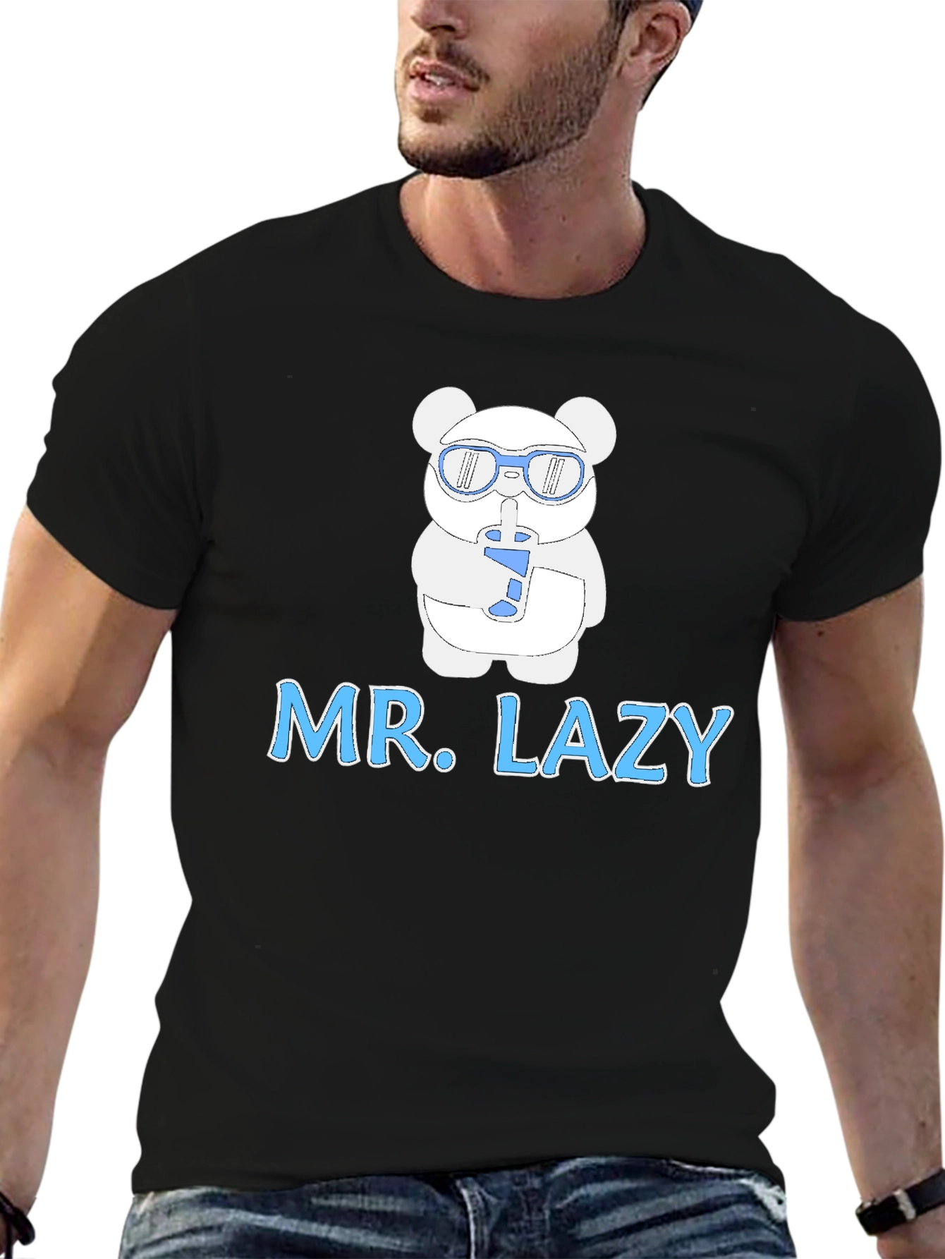 Mr. Lazy T-Shirt: Cool Panda Design