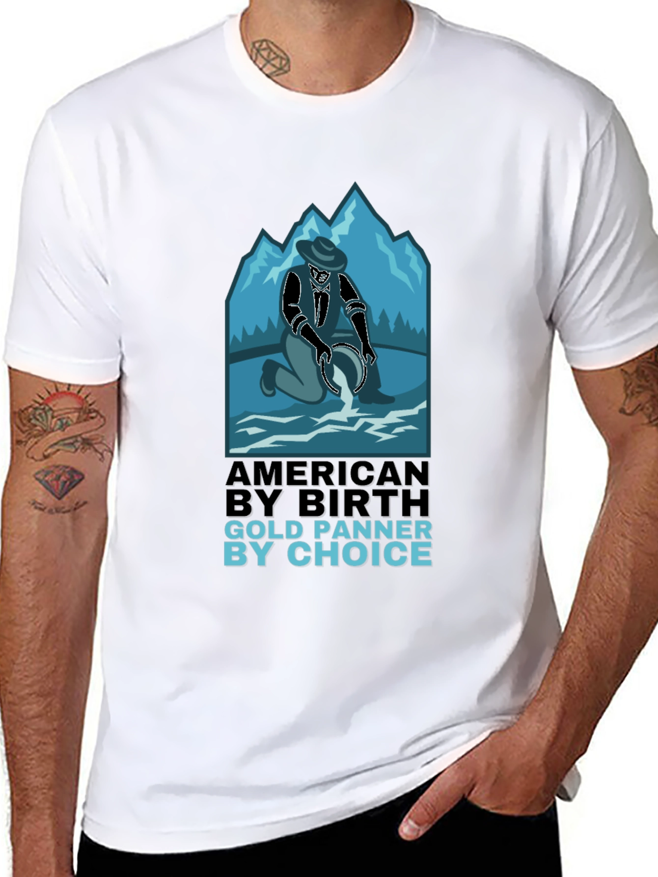 American Gold Panner Graphic Tee