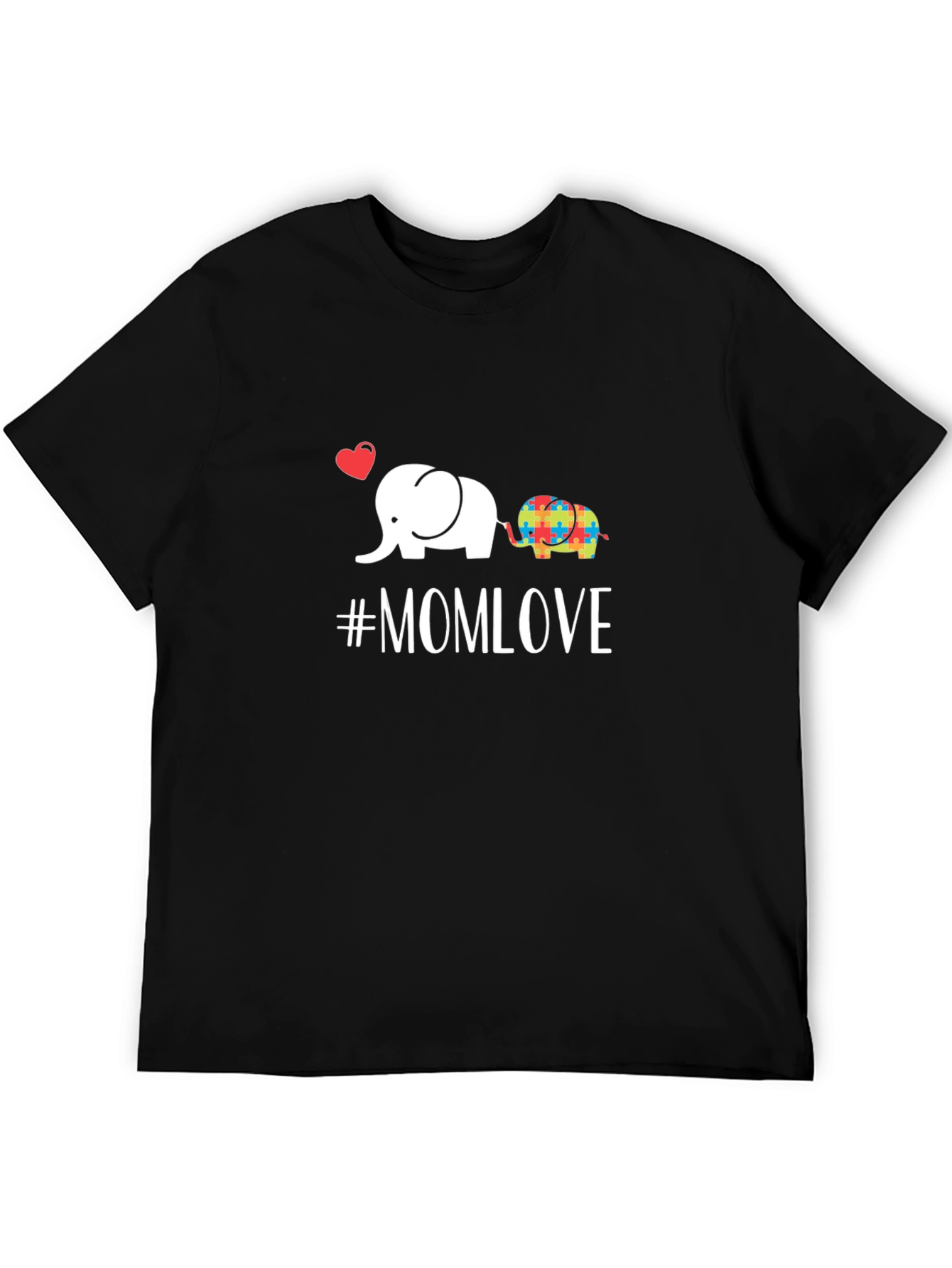 Mom Love Elephant Autism Awareness T-Shirt