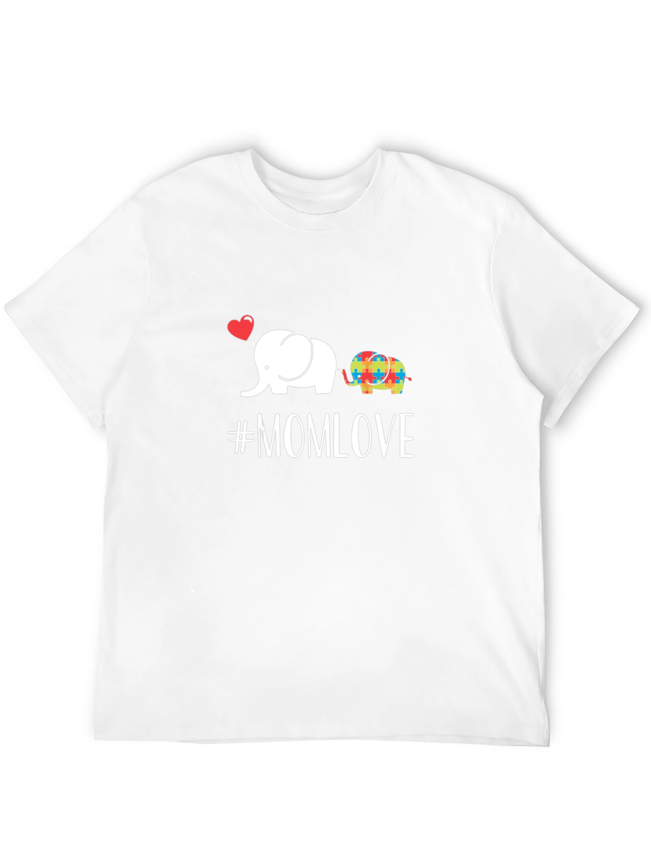 Mom Love Elephant Autism Awareness T-Shirt