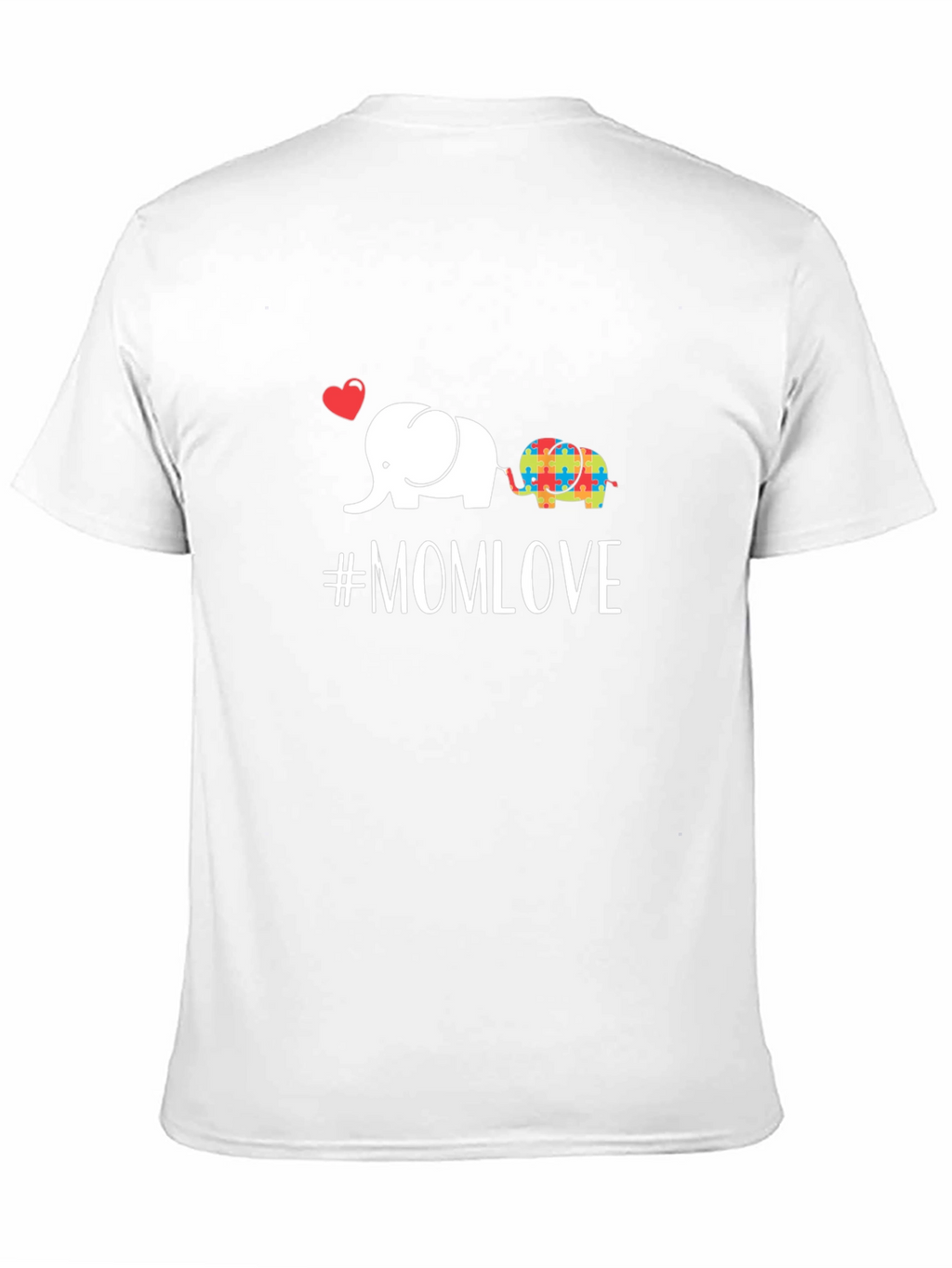 Mom Love Elephant Autism Awareness T-Shirt