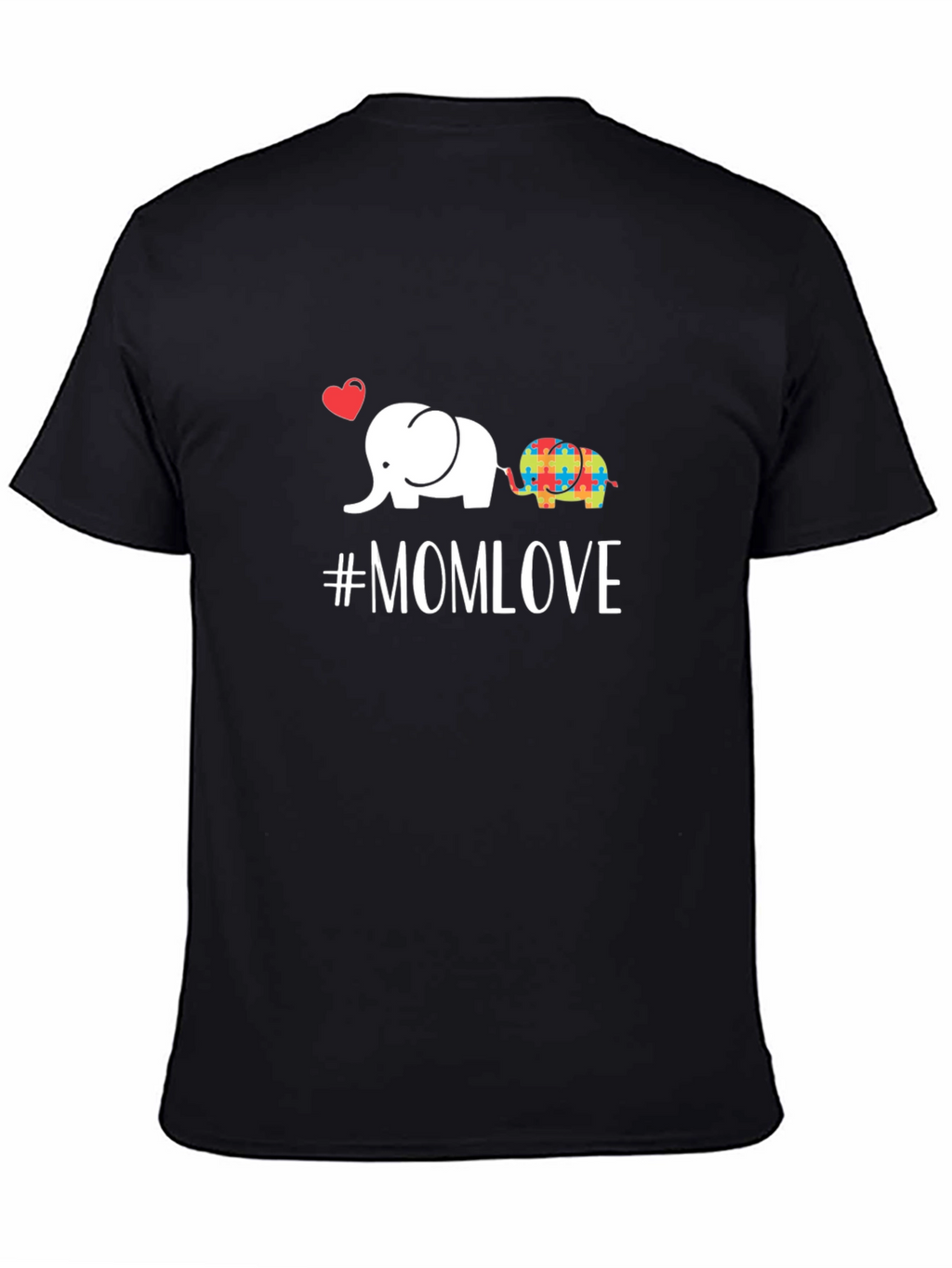 Mom Love Elephant Autism Awareness T-Shirt