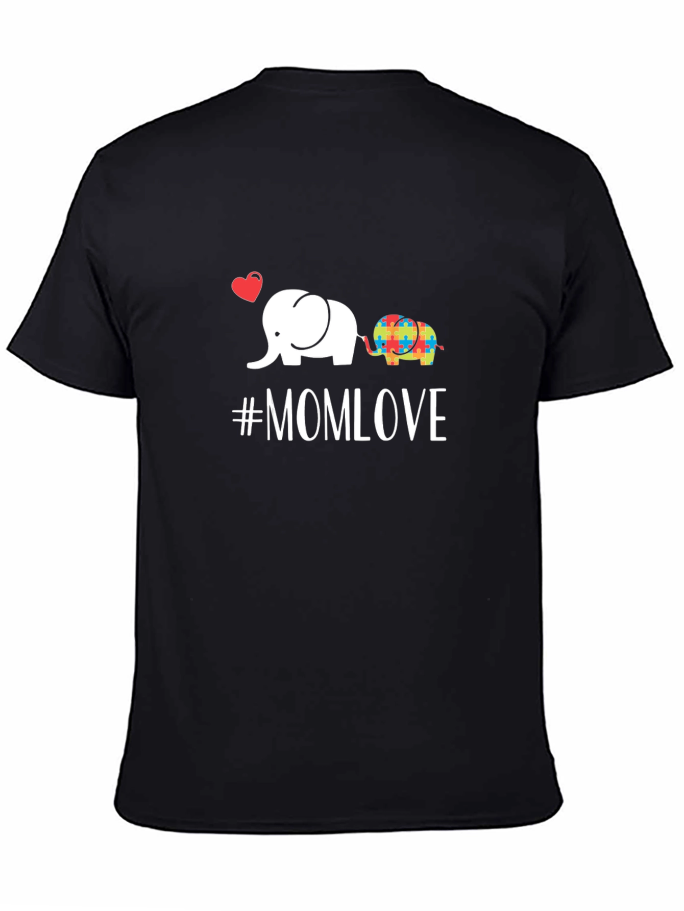 Mom Love Elephant Autism Awareness T-Shirt
