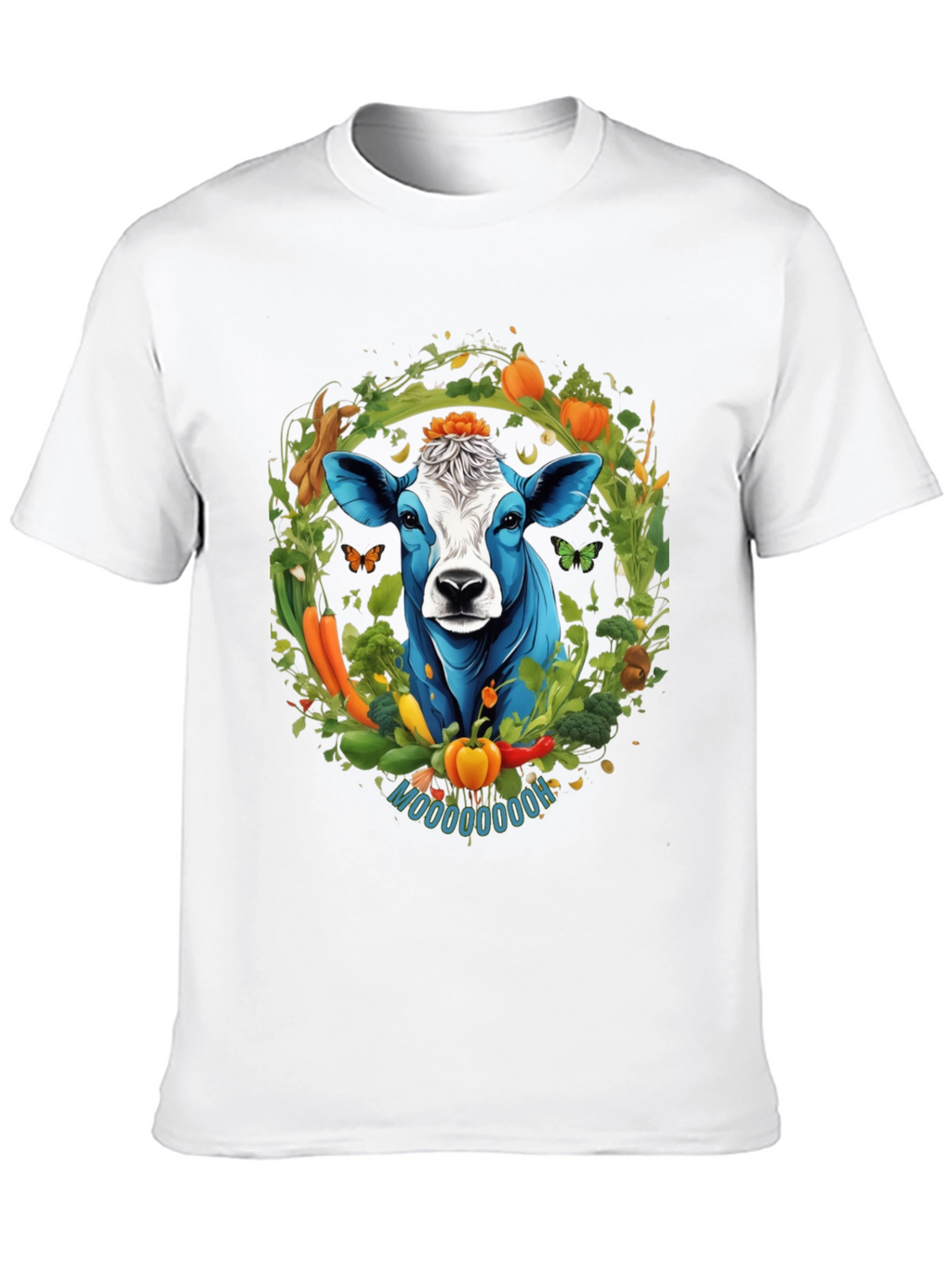Vegan Cow Graphic Tee - Farm Fresh Style