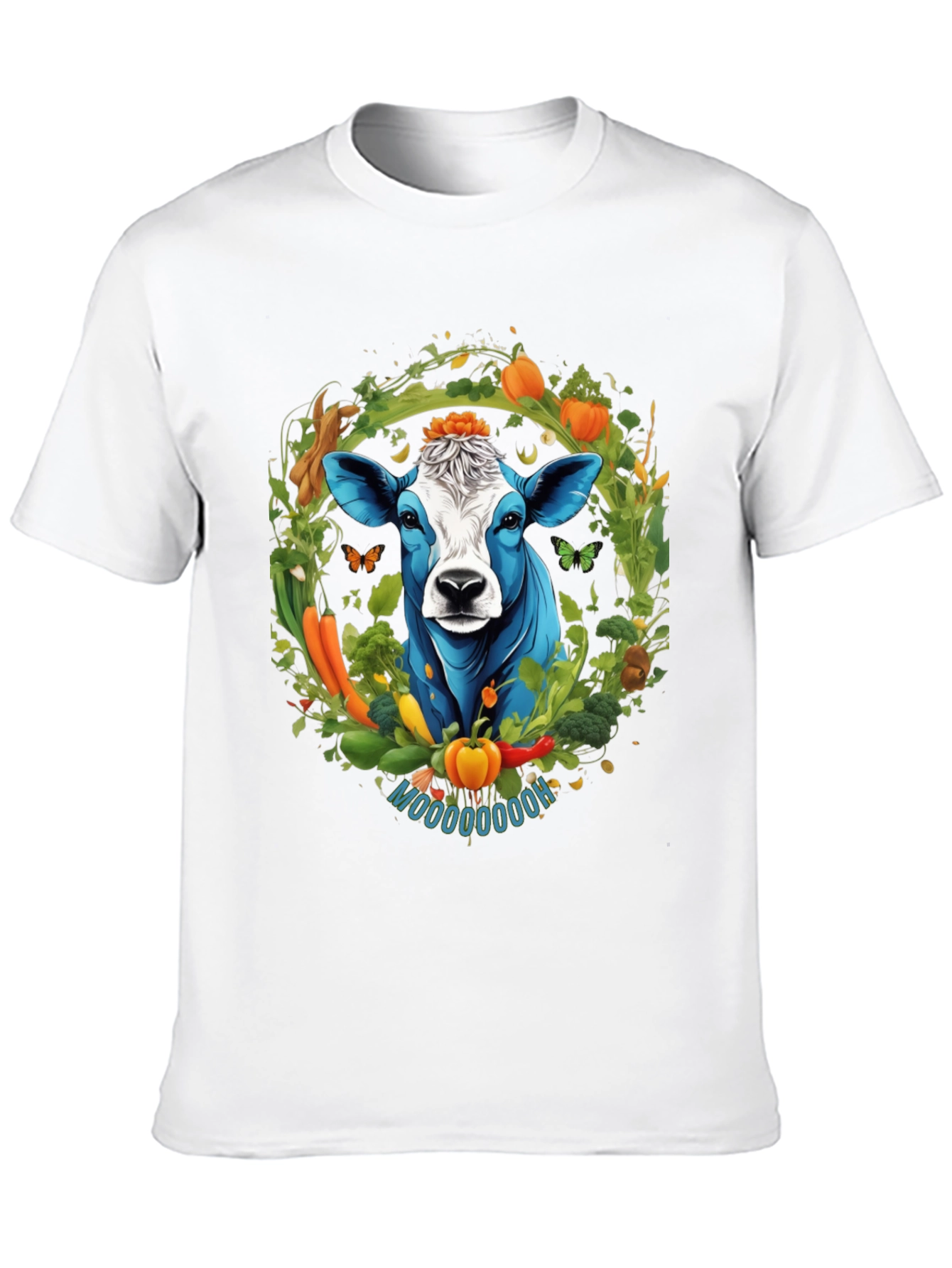 Vegan Cow Graphic Tee - Farm Fresh Style