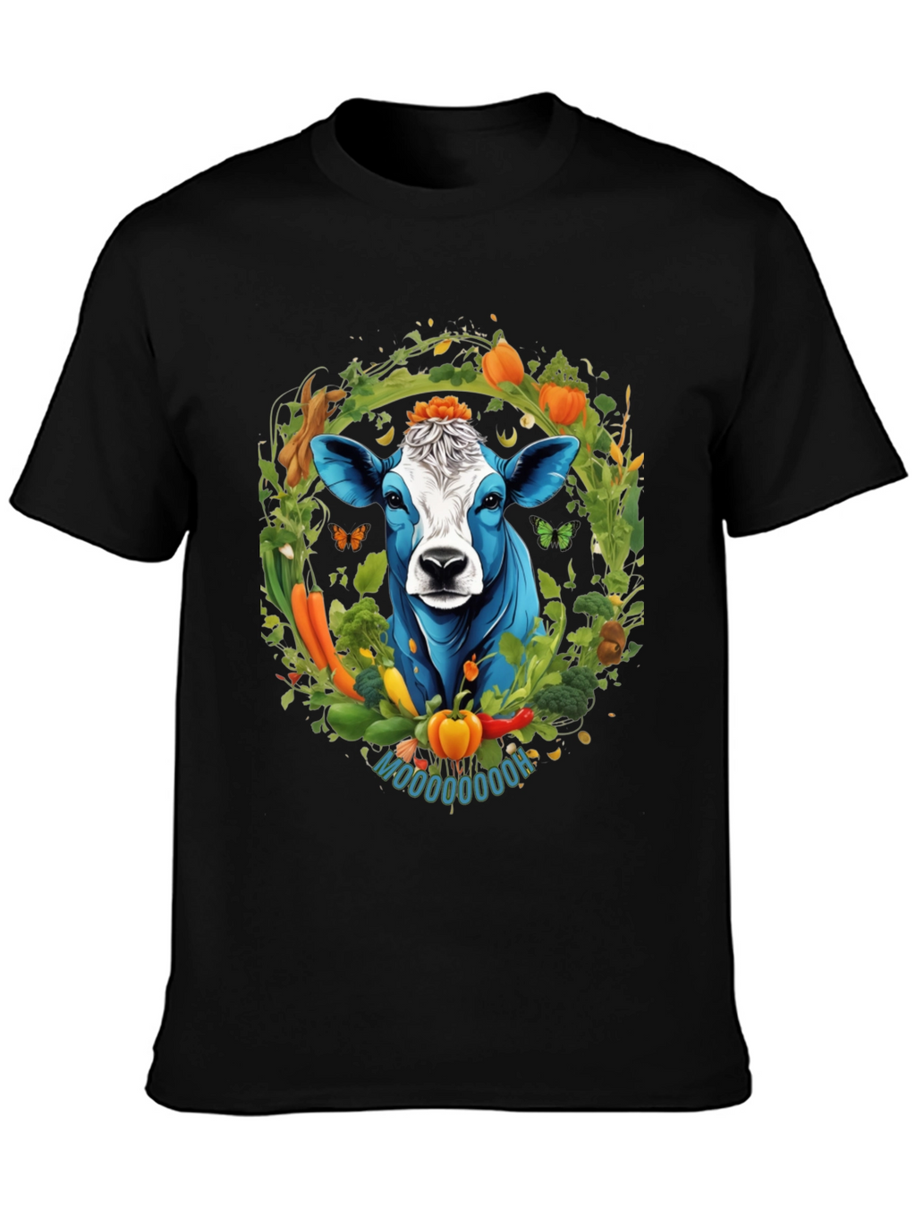 Vegan Cow Graphic Tee - Farm Fresh Style