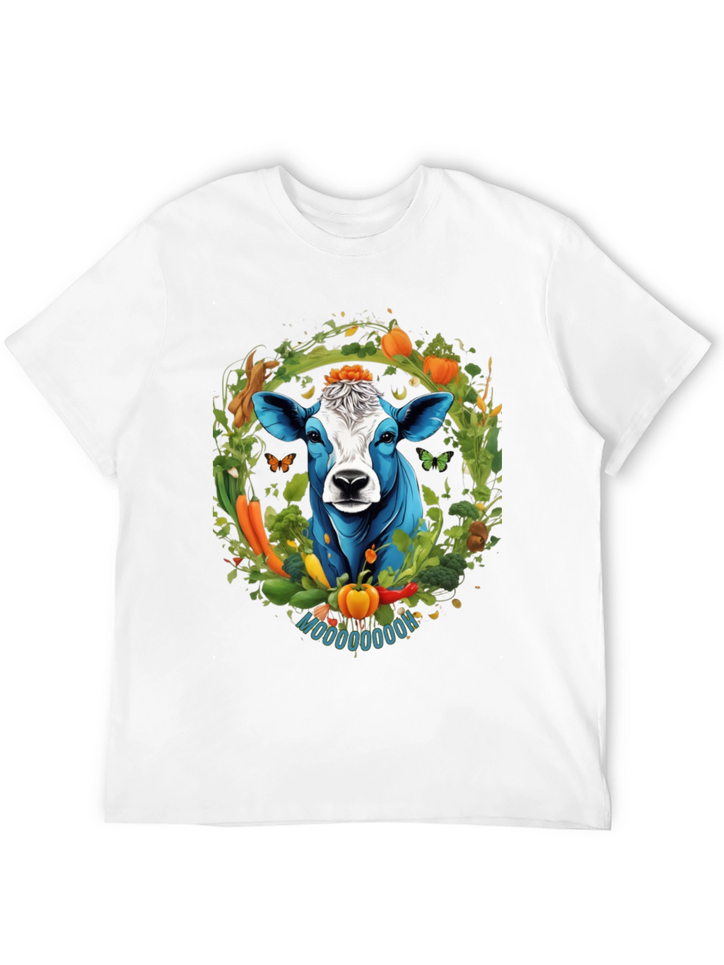 Vegan Cow Graphic Tee - Farm Fresh Style
