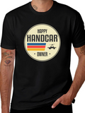 Happy Handcar Owner T-Shirt - Black Graphic Tee