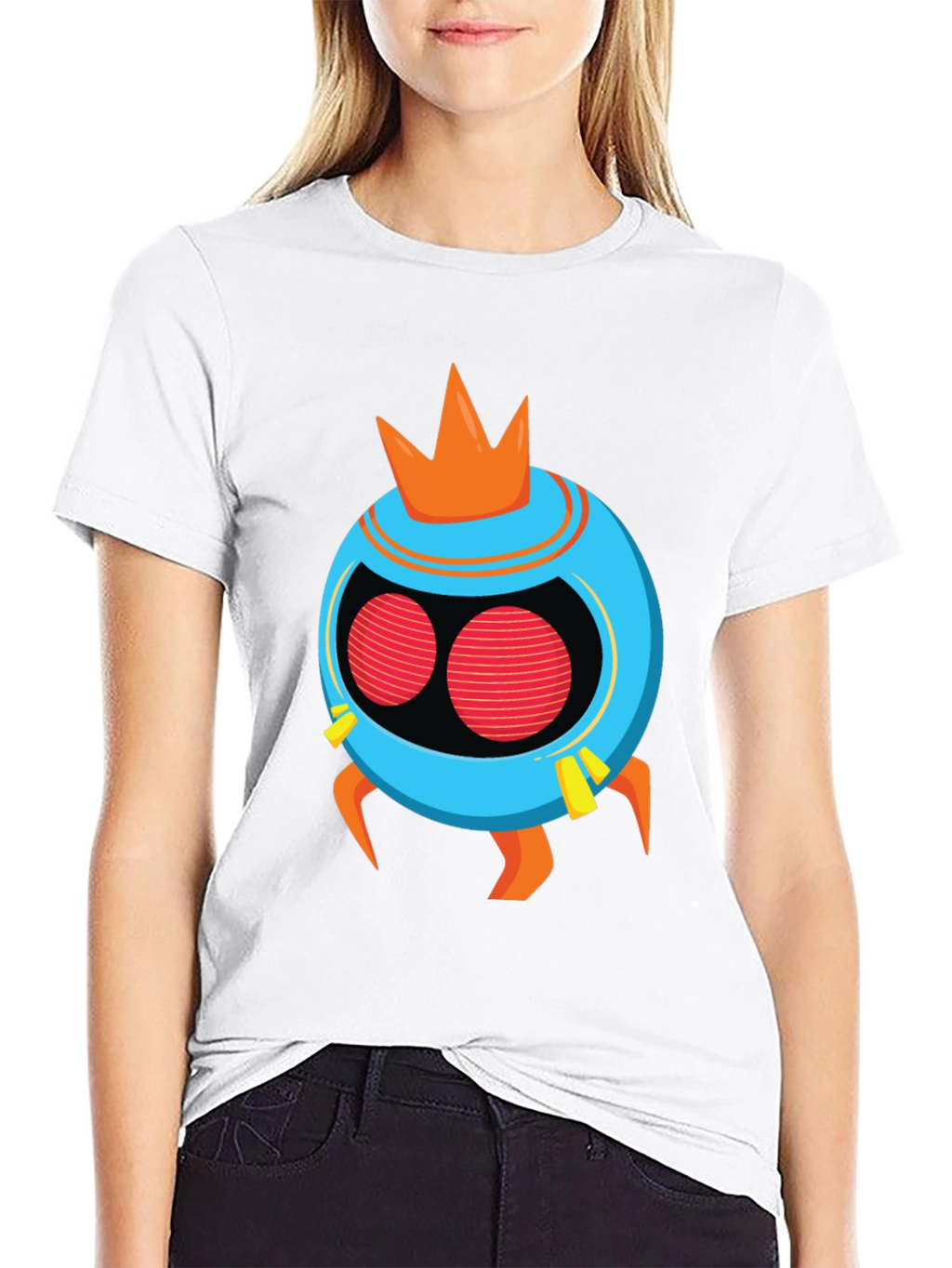 Funky Alien King Black T-Shirt