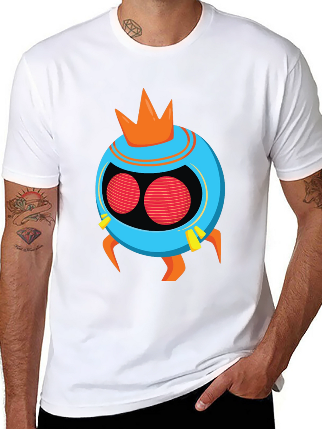 Funky Alien King Black T-Shirt