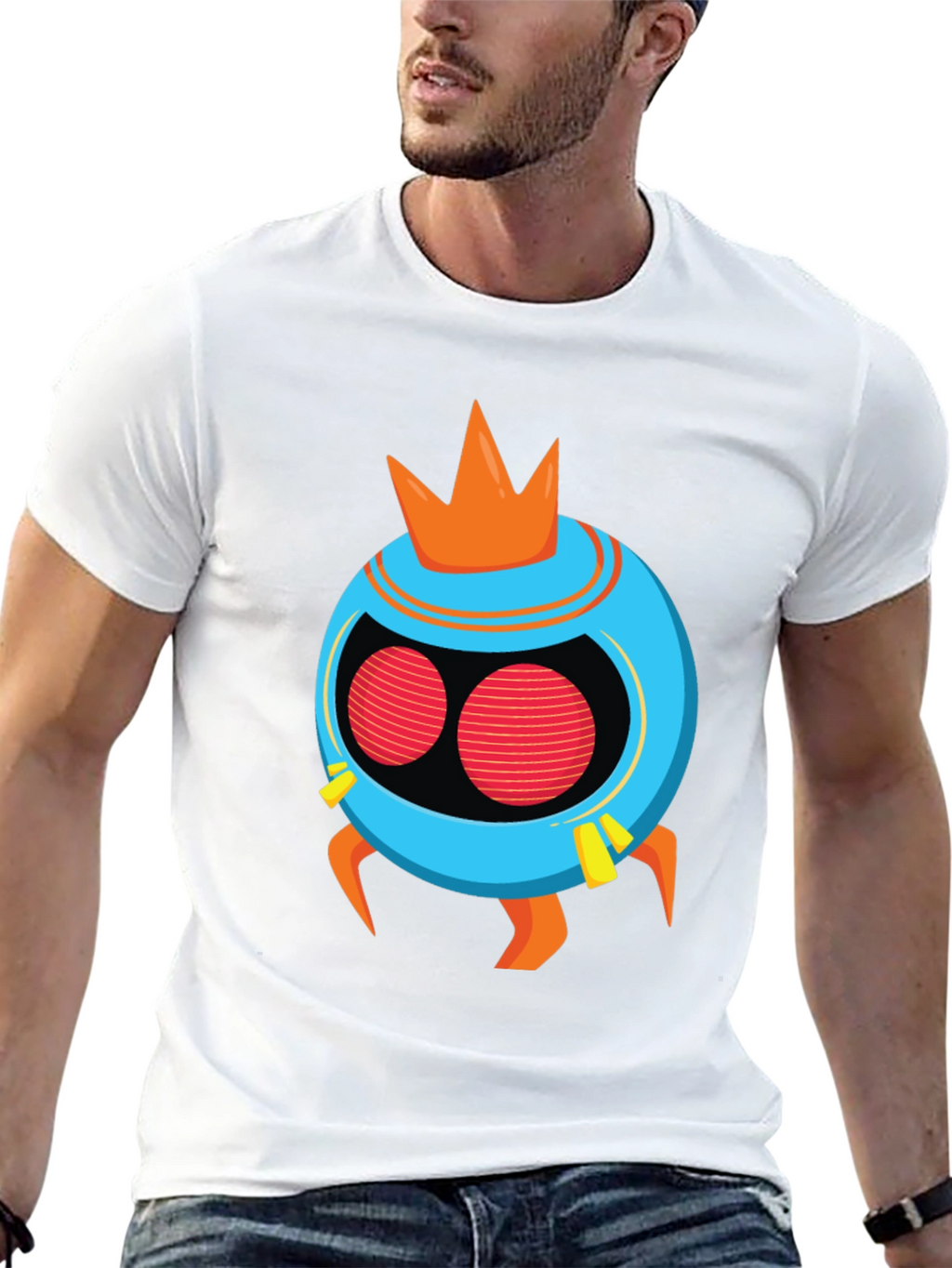 Funky Alien King Black T-Shirt