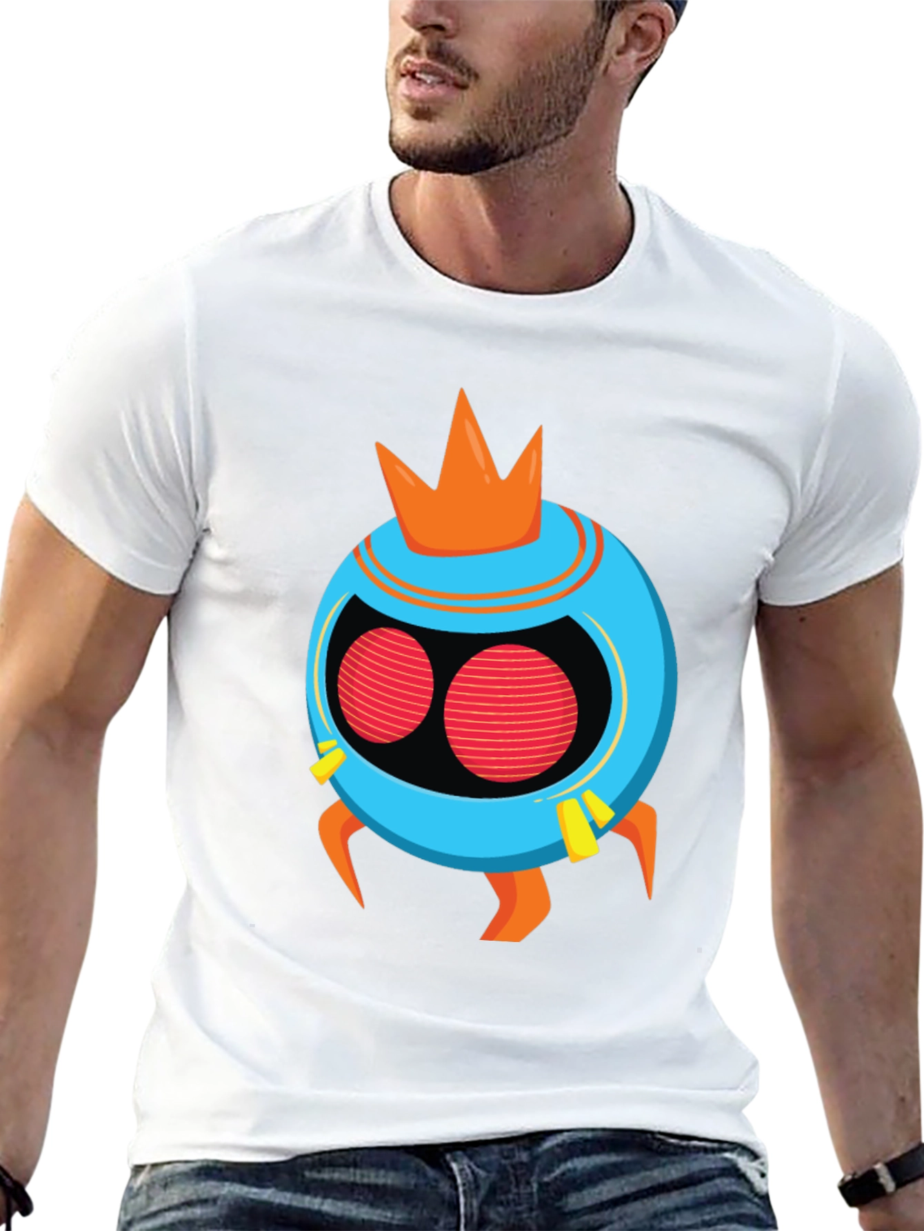 Funky Alien King Black T-Shirt