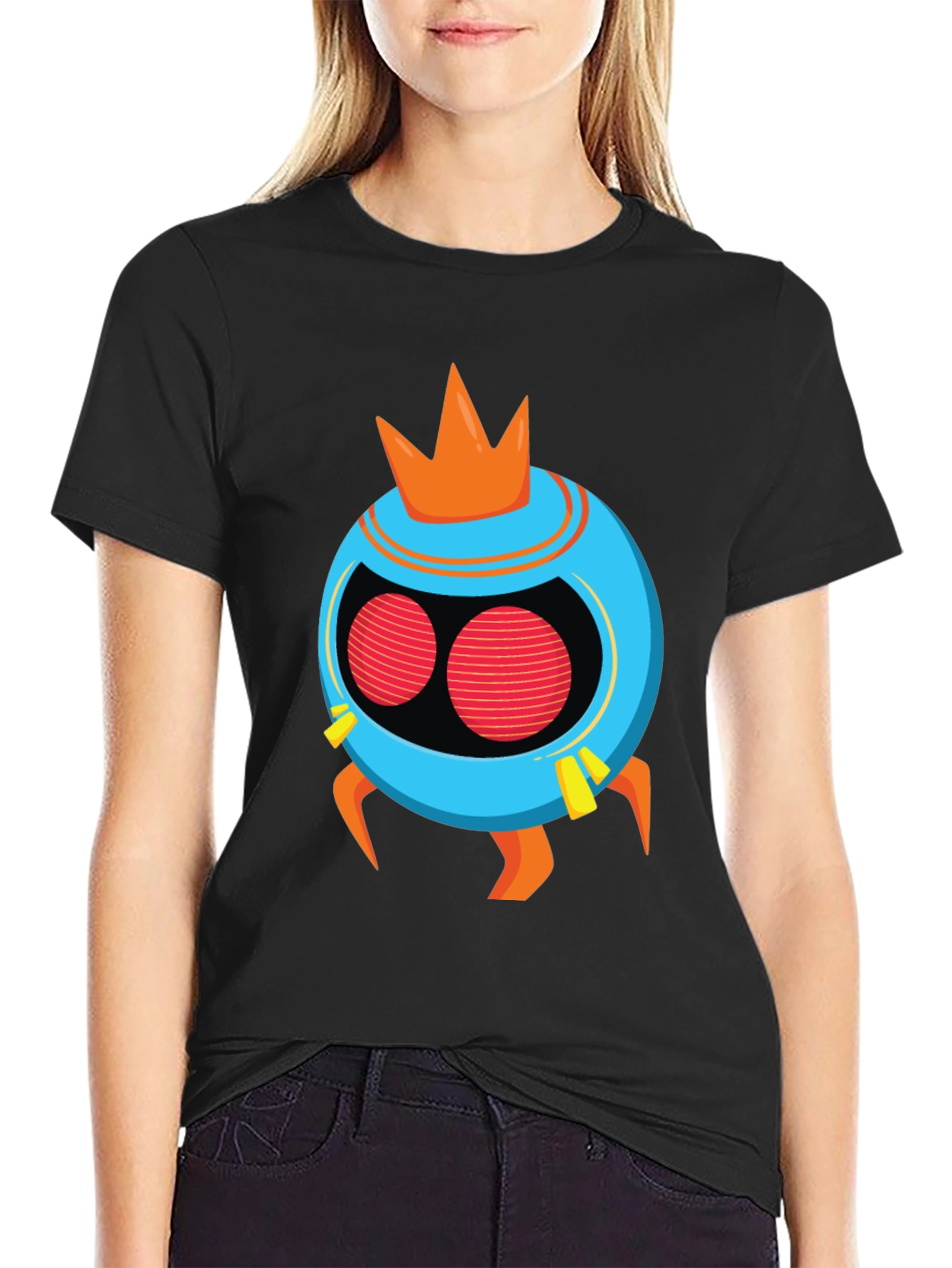 Funky Alien King Black T-Shirt