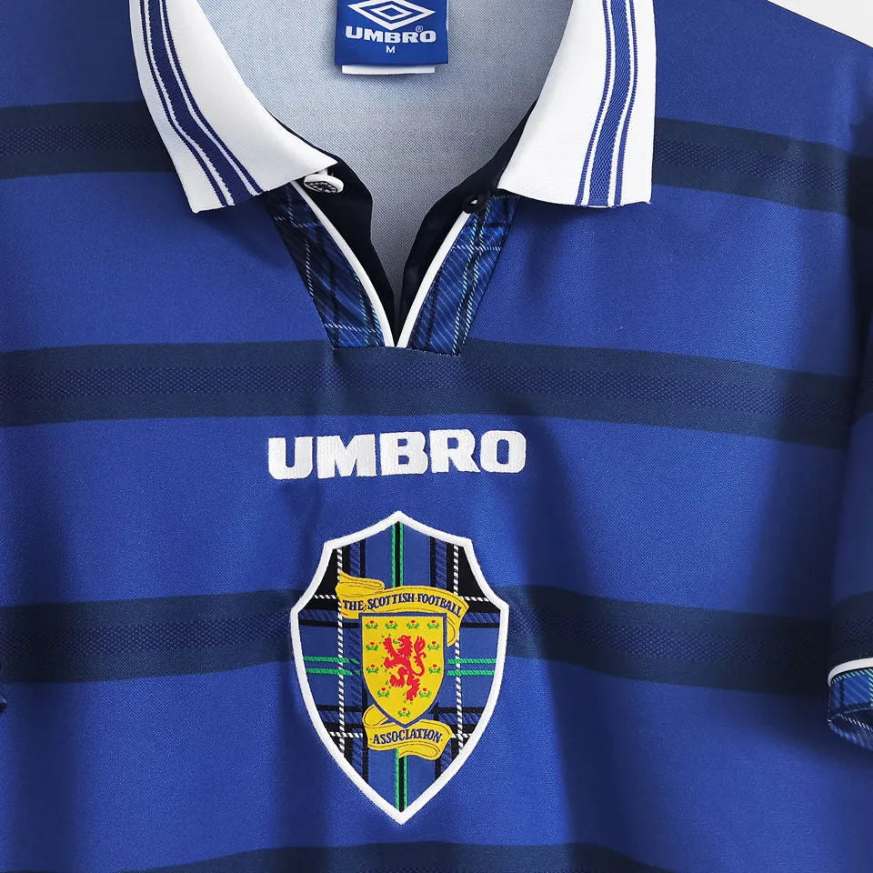 1998/2000 Scotland Home Retro Soccer Jersey Detail 1