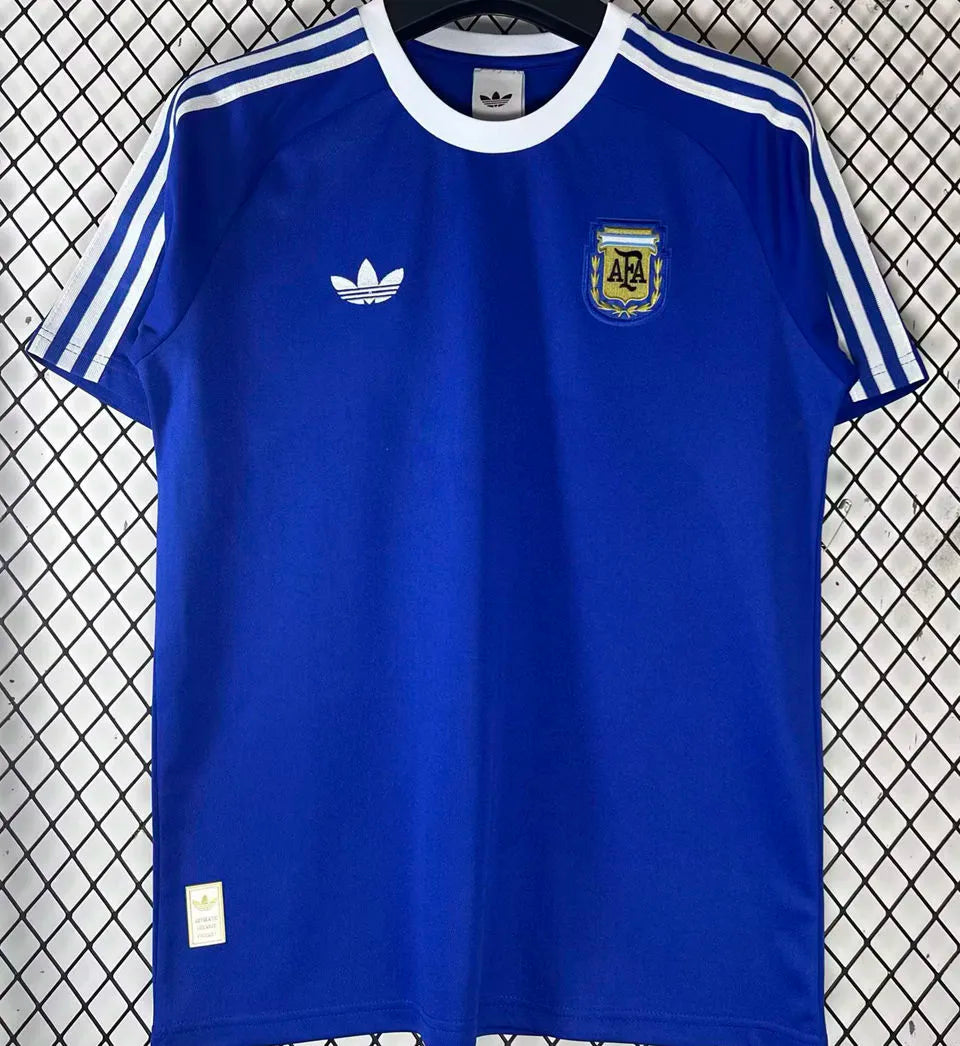 2026/27 Argentina Blue Retro Style Soccer Jersey Front