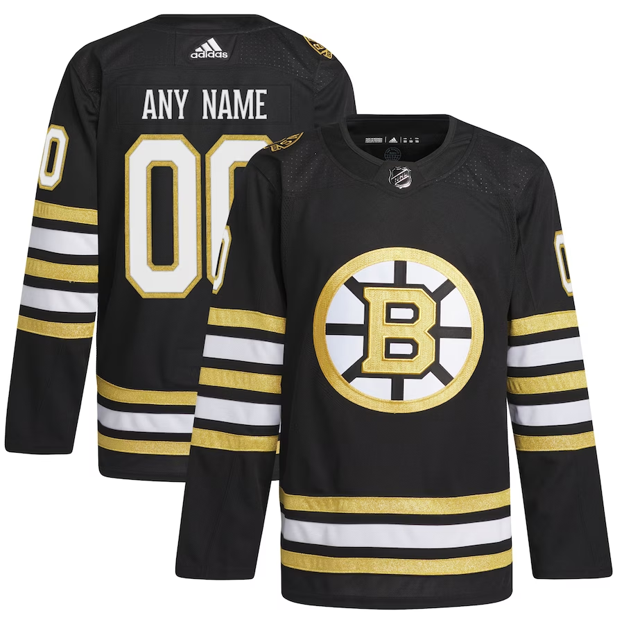 Men's Boston Bruins Fanatics Branded Black Custom Jerseys