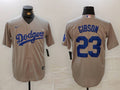 Men's Los Angeles Dodgers Kirk Gibson #23 Gray Replica Player Jerseys