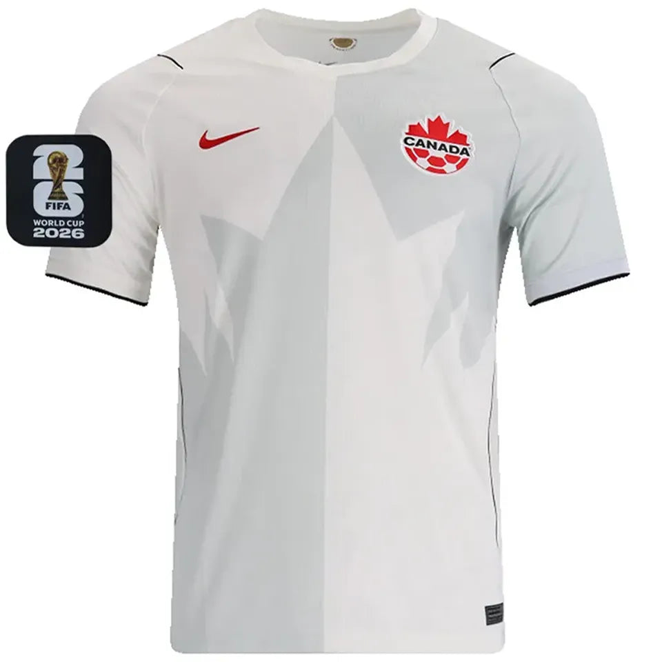 2026/27 Canada Third White Fans Soccer Jersey (Have Right Patch 有右臂章 黑底白字） Front