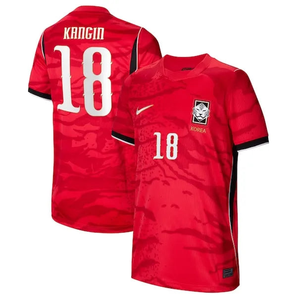2026/27 South Korea Home Red Plyaer Version Soccer Jersey Detail 2