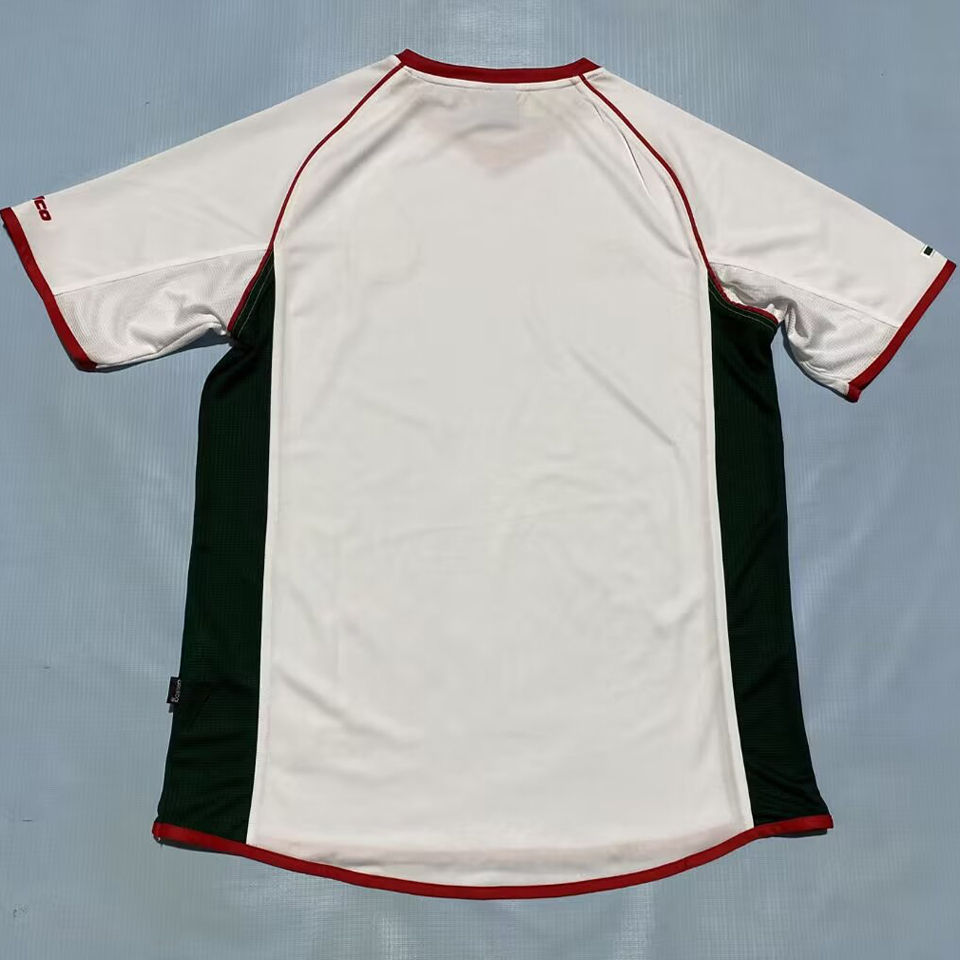 1998 Mexico White Retro Soccer Jersey Item NO.: 2145980 Back