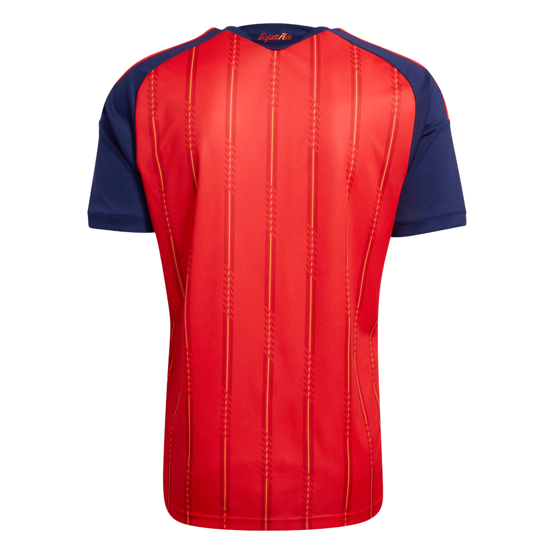 Spain Home Soccer Jersey World Cup 2026 Red Back