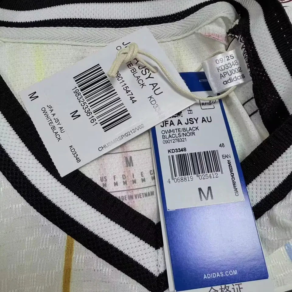 2026/27 Japan Away White Player Version Long Sleeve Jersey Detail 3