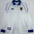 1998 Japan Away White Retro Long Sleeve Retro Jersey Front