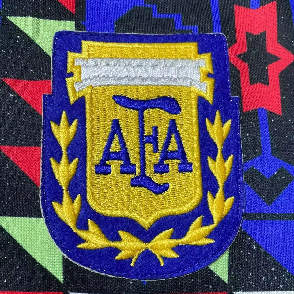 1990 Argentina GK Retro Long Sleeve Soccer Jersey Detail 2