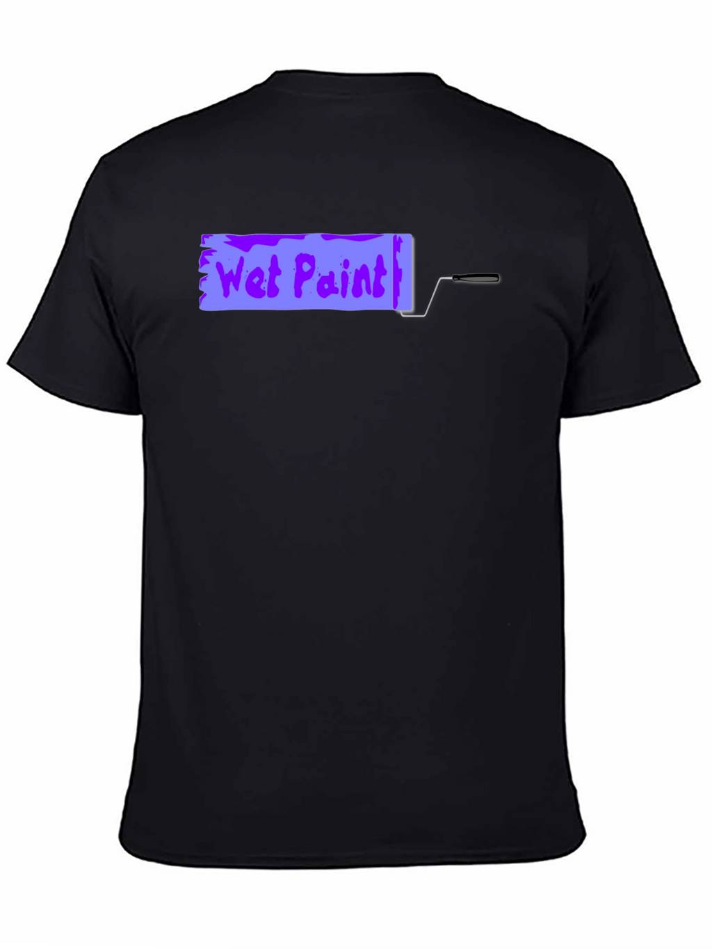 Wet Paint Graphic Tee - Black Cotton Shirt