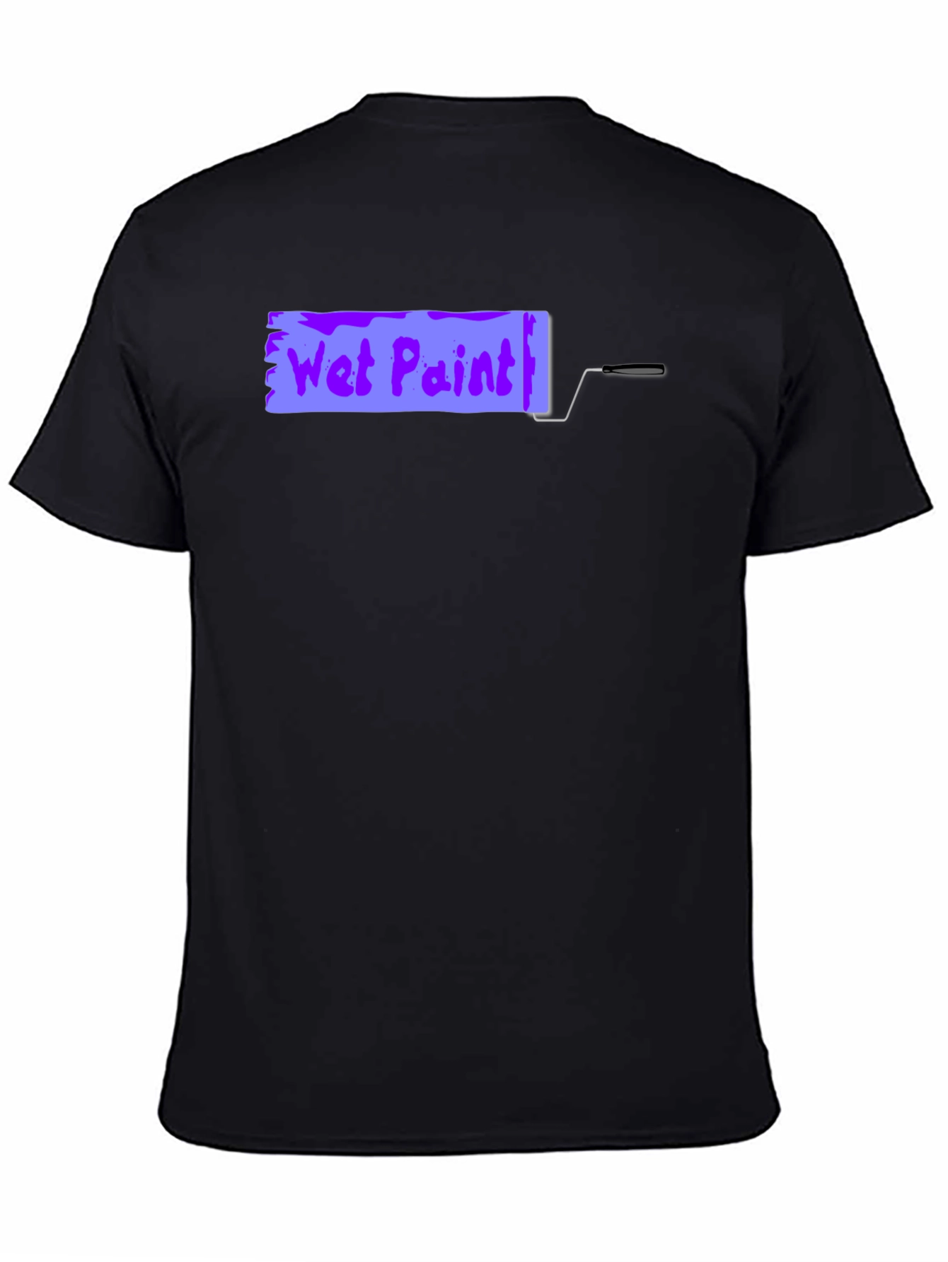 Wet Paint Graphic Tee - Black Cotton Shirt