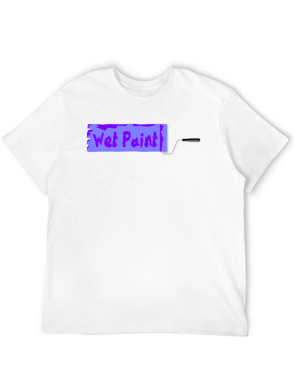 Wet Paint Graphic Tee - Black Cotton Shirt