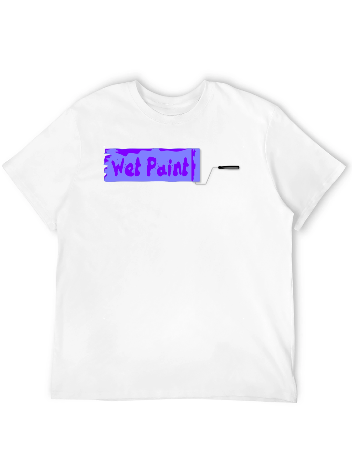 Wet Paint Graphic Tee - Black Cotton Shirt