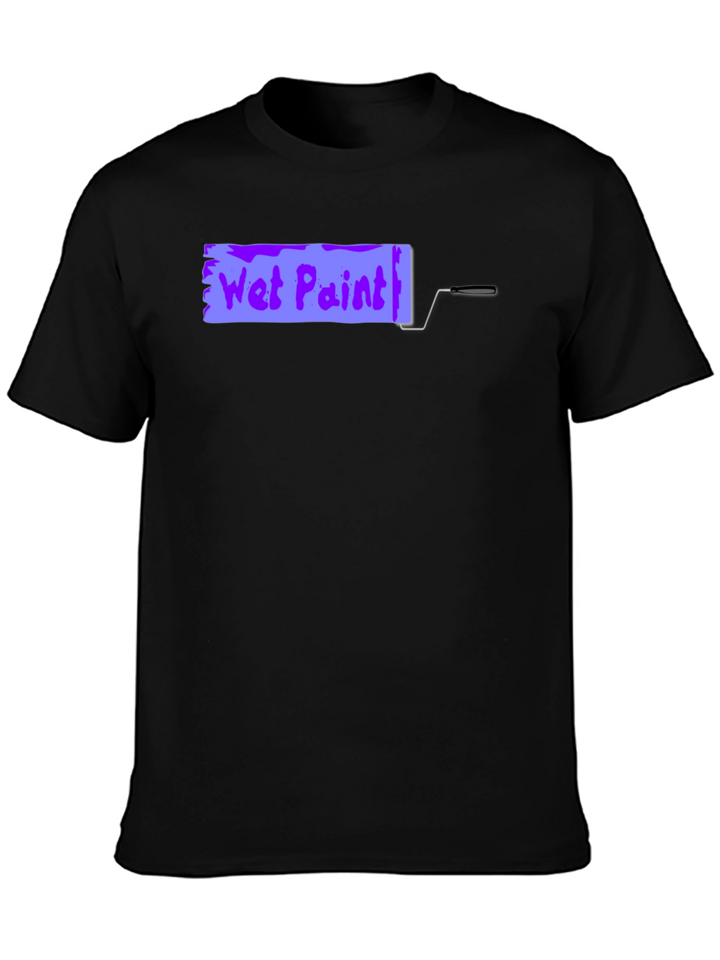 Wet Paint Graphic Tee - Black Cotton Shirt