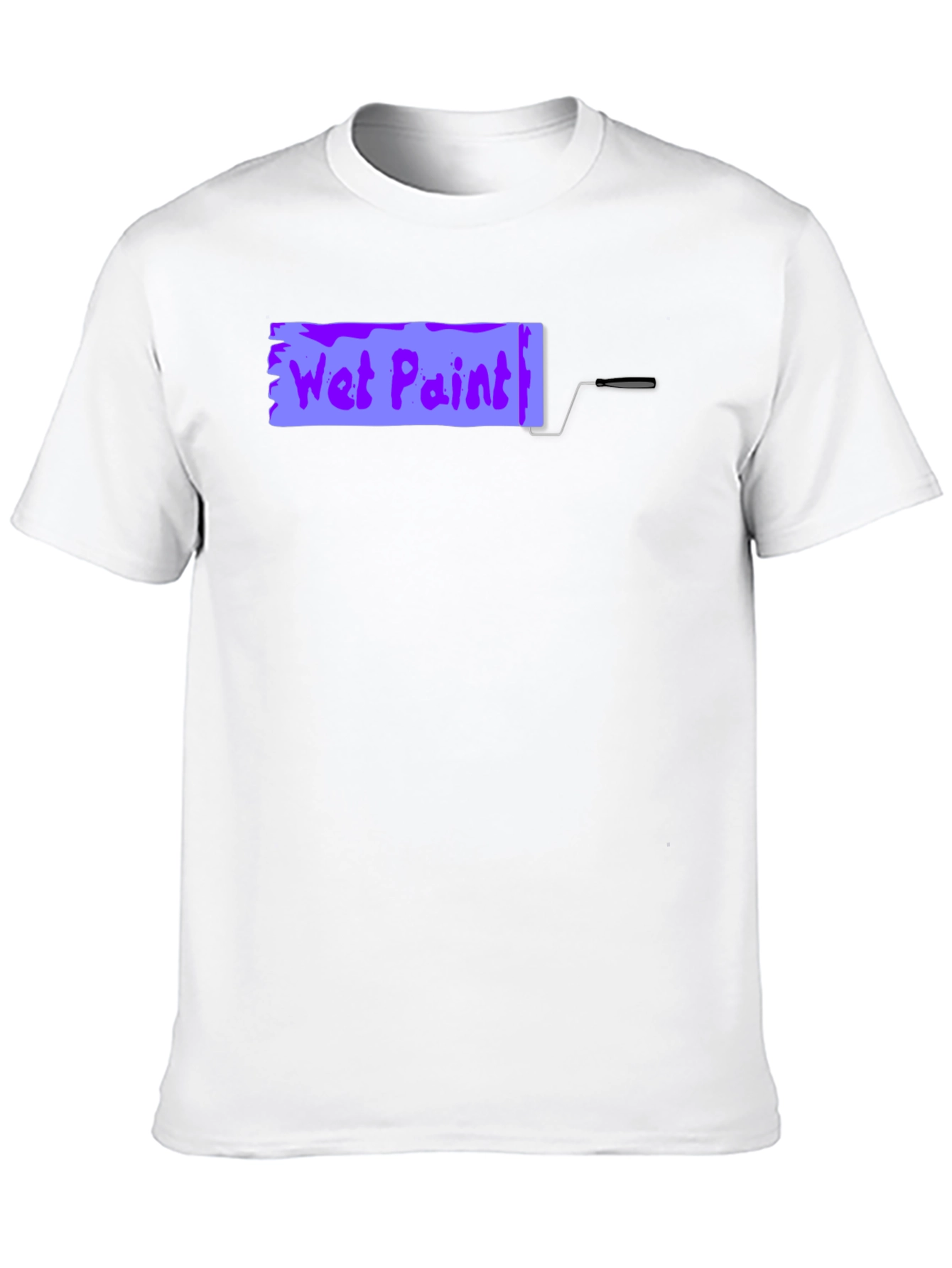 Wet Paint Graphic Tee - Black Cotton Shirt