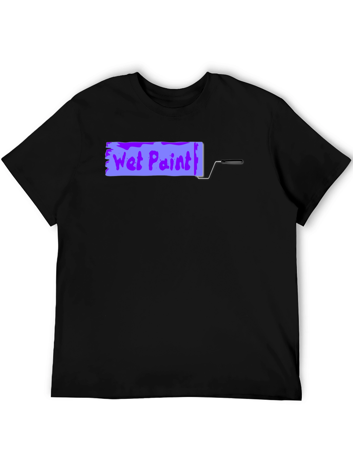 Wet Paint Graphic Tee - Black Cotton Shirt