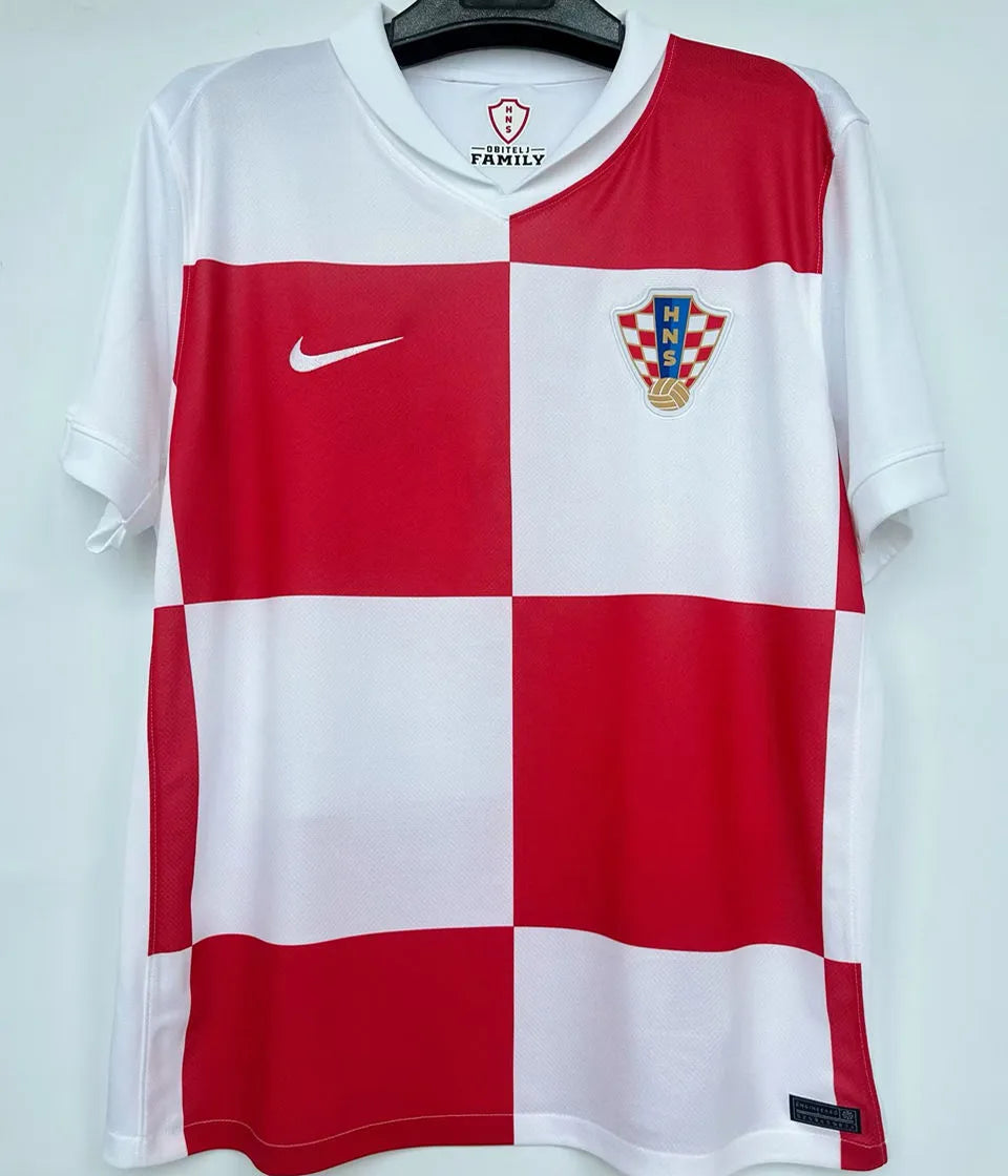 2024/25 Croatia 1:1 Quality Home Fans Soccer Jersey Front