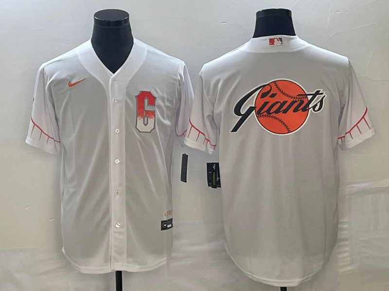 Men's San Francisco Giants White City Connect Replica Team Jerseys