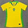 2025/26 Brazil Home Yellow Women Soccer Jersey 女 Front