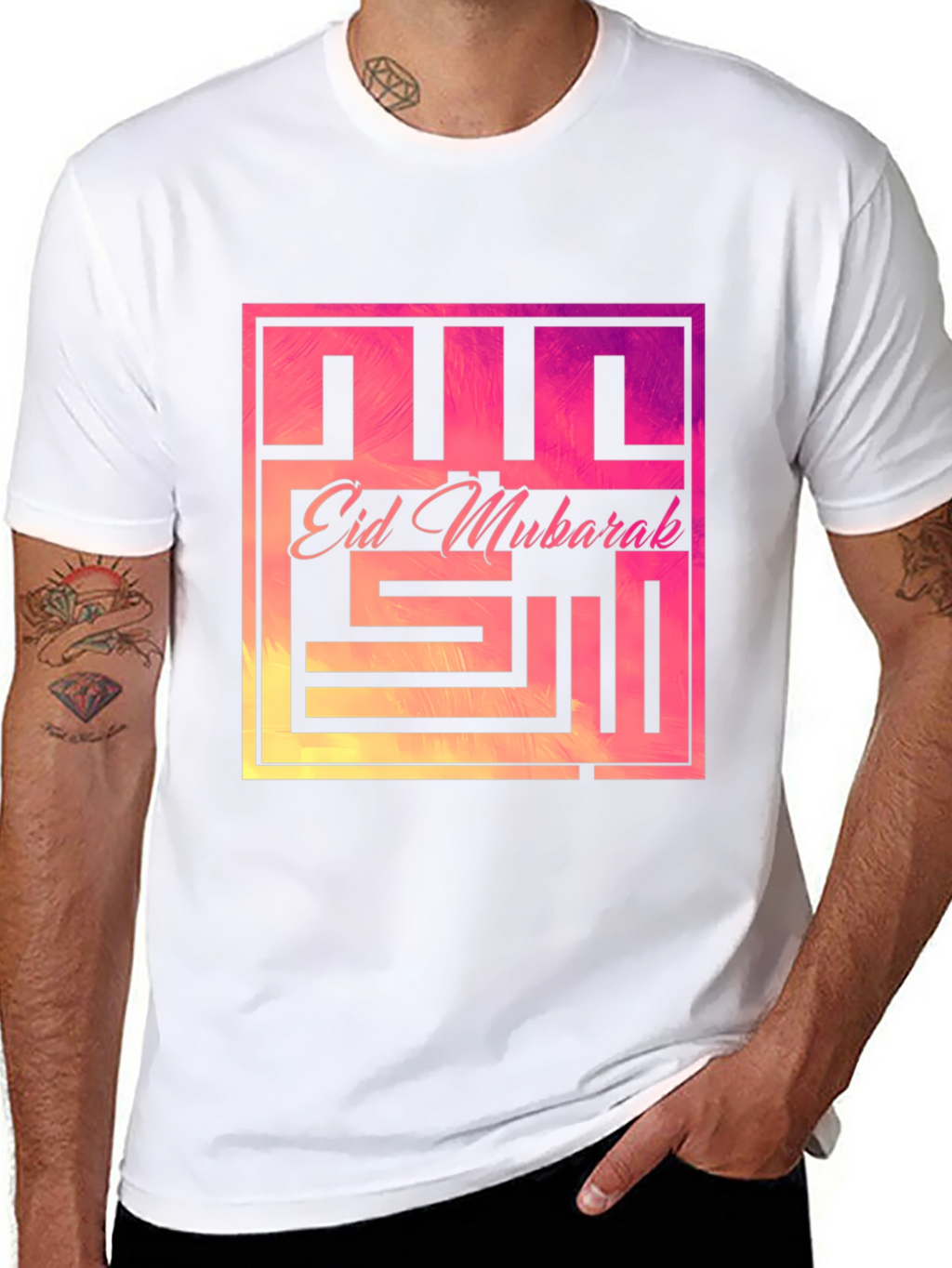Eid Mubarak Graphic T-Shirt - Modern Festive Style
