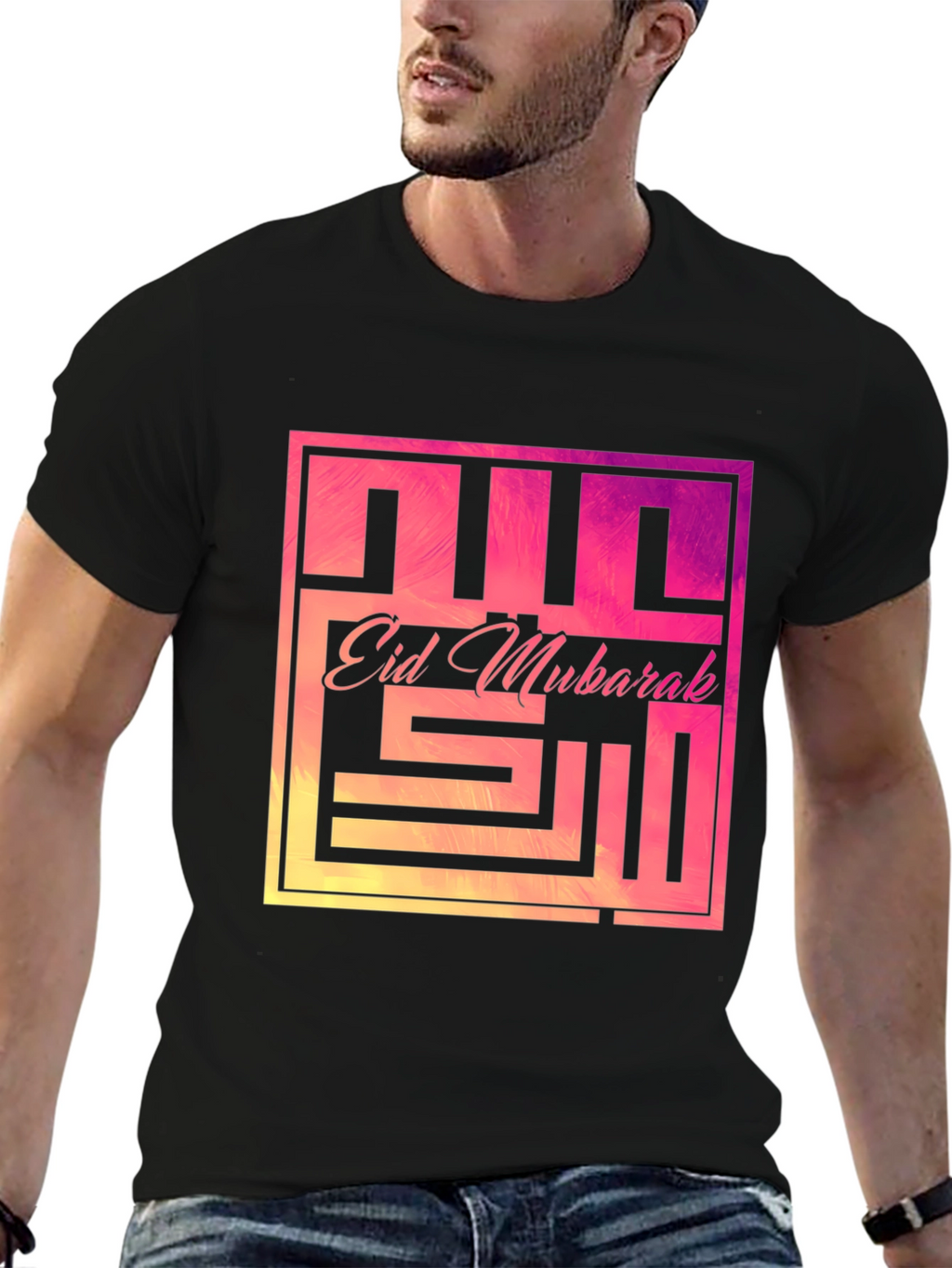 Eid Mubarak Graphic T-Shirt - Modern Festive Style