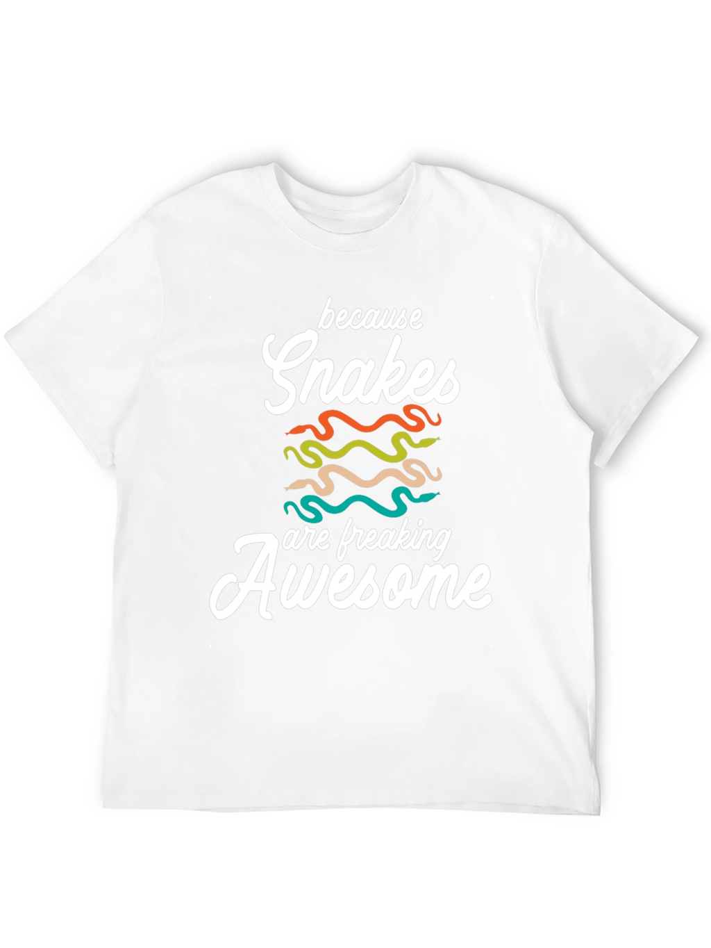 Snakes are Awesome T-Shirt - Unisex Black Tee