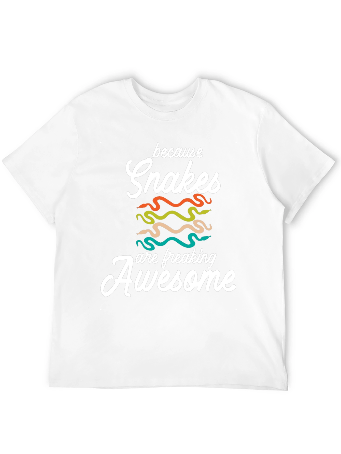 Snakes are Awesome T-Shirt - Unisex Black Tee