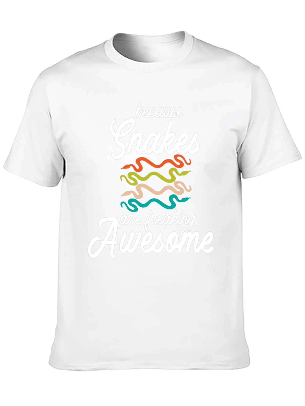 Snakes are Awesome T-Shirt - Unisex Black Tee