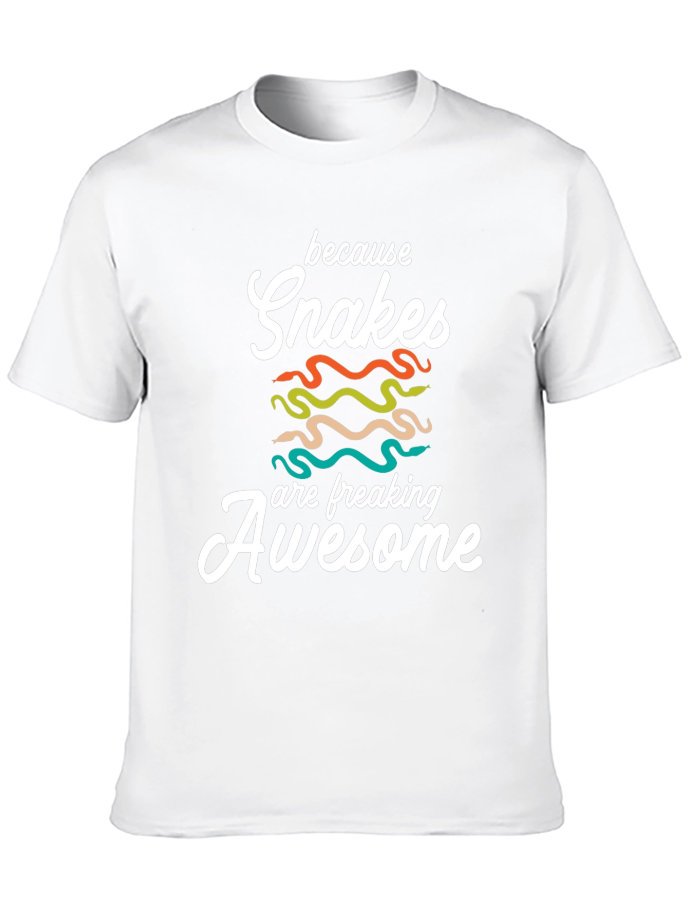 Snakes are Awesome T-Shirt - Unisex Black Tee