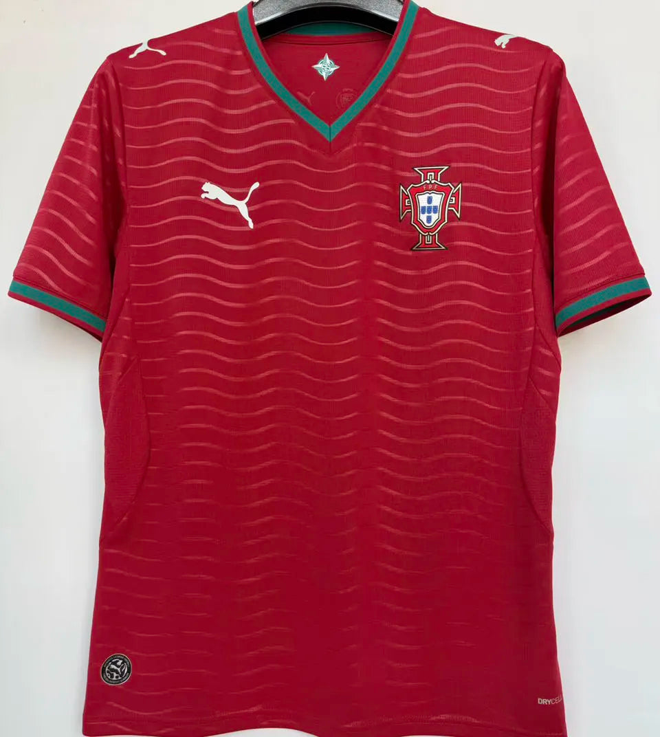 2026/27 Portugal 1:1 Quality Home Red Fans Soccer Jersey (Have Right Patch 有右臂章 白底黑字） Back